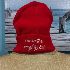 Primitives by Kathy Bright Red Knit Hat